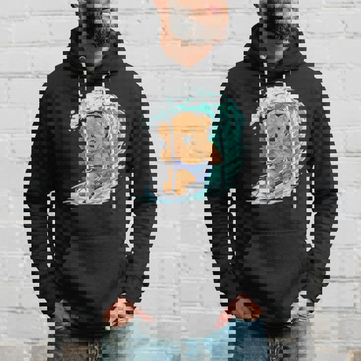 かわいいサーファーのテディベア。 パーカー 彼への贈り物