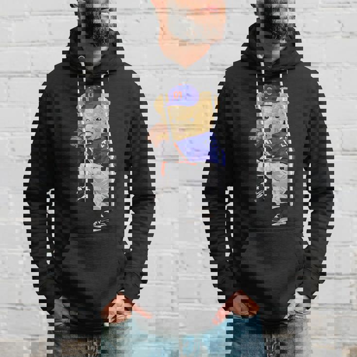 かわいいテディベア 野球ジャグ スウェットシャツ パーカー 彼への贈り物