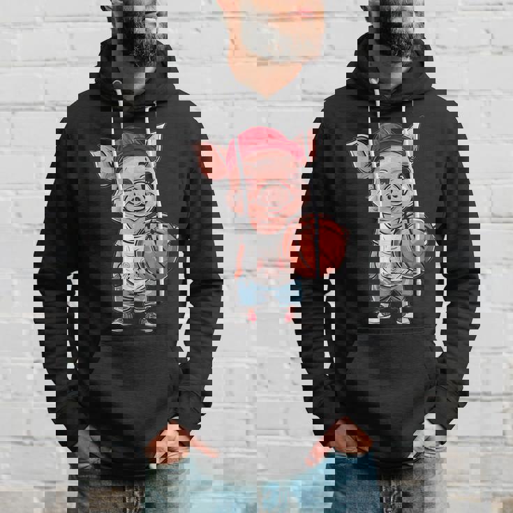 かわいいバスケットボールブタ パーカー 彼への贈り物