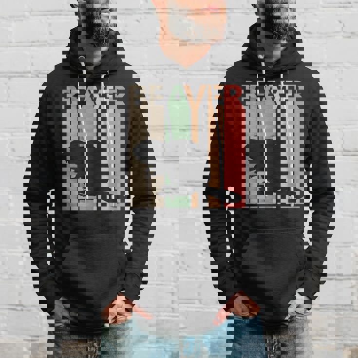 かわいいビーバーの動物 パーカー 彼への贈り物