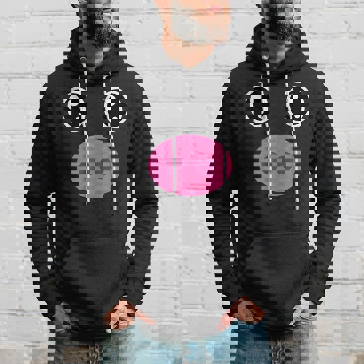 かわいい豚の顔 ピンクの鼻 面白い動物愛好家コスチューム パーカー 彼への贈り物