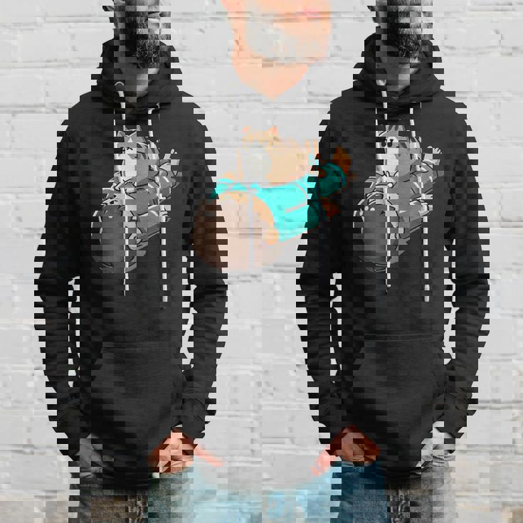 くつろぐ猫 Relaxing Cat パーカー 彼への贈り物