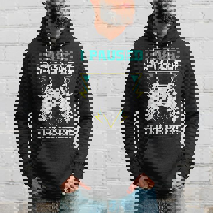 ここに来るためにゲームを一時停止しましたゲーマー パーカー 彼への贈り物