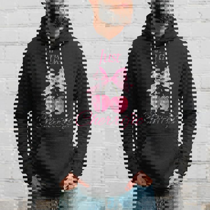 さくらんぼ かわいいチェリーピンクチェリー パーカー 彼への贈り物