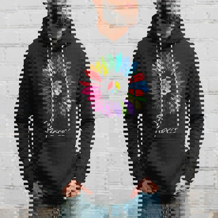 すべての愛する人々に平和 陽気なデザイン パーカー 彼への贈り物