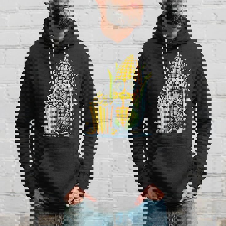 とうもろこしとポップコーンのキャラクター パーカー 彼への贈り物