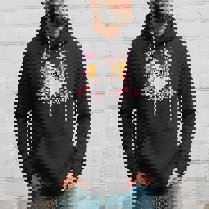 ねこ ユニークイラスト オリジナルキャラクター もちもふにゃん【Mochimofunyan】 パーカー 彼への贈り物