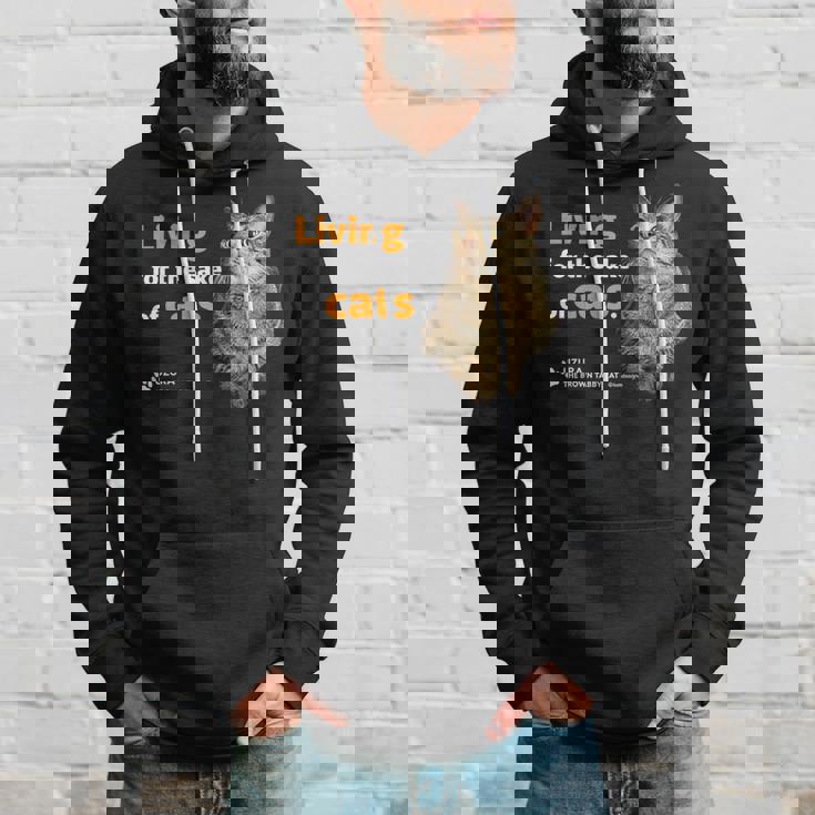 ねこのために生きてる 猫 かわいい キジトラ猫 Cat パーカー 彼への贈り物