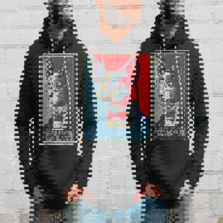 はい、私たちは面白い猫を社長として猫好きの猫好きの猫ルール面白い パーカー 彼への贈り物