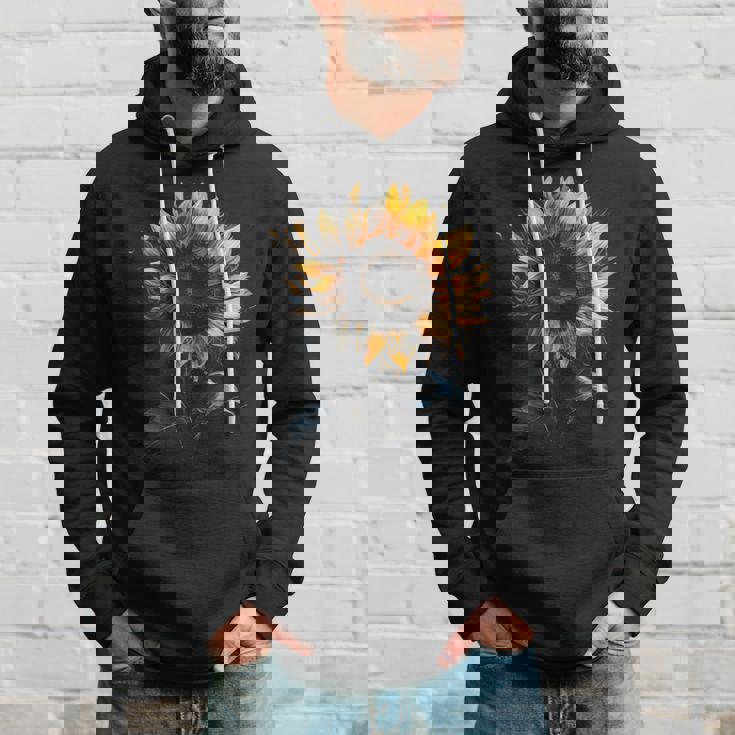 ひまわり ボタニカル 自然 アート フラワーガーデン ギフト パーカー 彼への贈り物