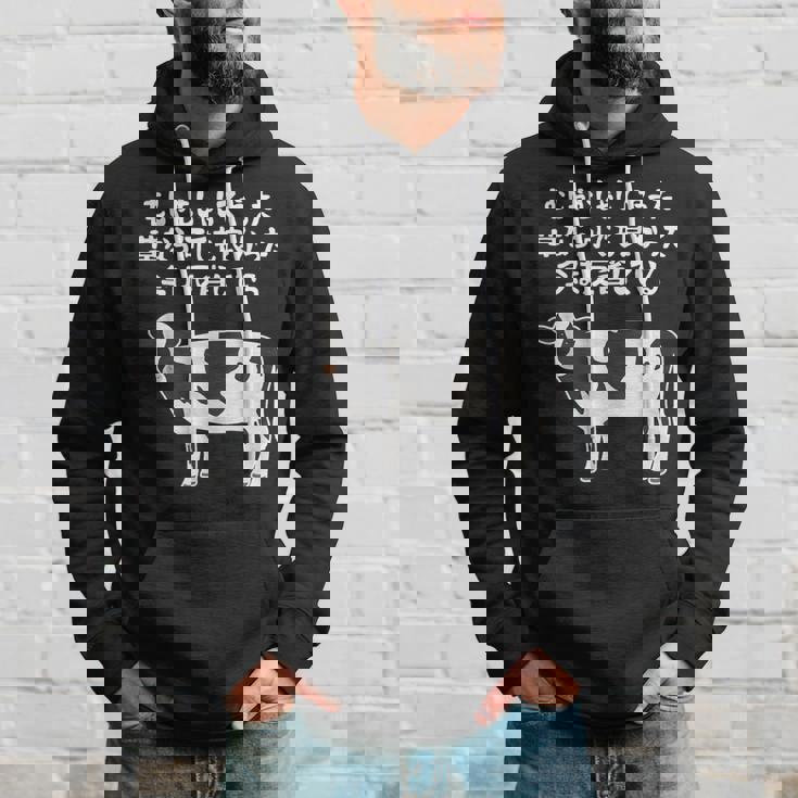 むしゃむしゃしてやった おもしろ ユーモア ジョーク 牛 むしゃくしゃしてやった パーカー 彼への贈り物