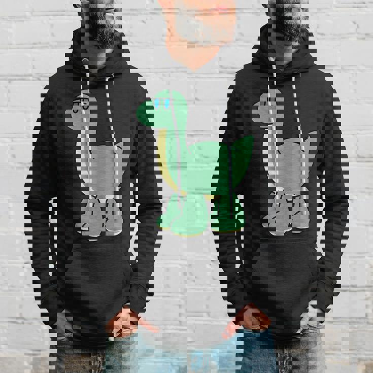 ゆるい恐竜のキャラクターイラスト_ブラキオサウルス パーカー 彼への贈り物