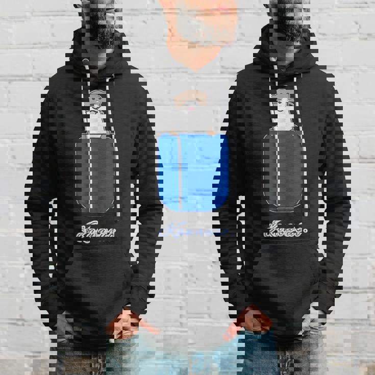 ゆるカワウソさん Otters オッターズ『いん ざ ぽけっと』（ブルーポケット）コツメカワウソ かわいい イラスト パーカー 彼への贈り物