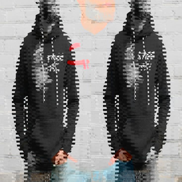 わがままボディ 猫 ねこ クリスマス サンタ 帽子 太ったねこ ぽっちゃり ねこ好き かわいい おもしろ 面白い パーカー 彼への贈り物