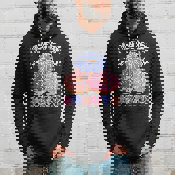 アイム・ジャスト・ヒア・フォー・ザ・ドーナツ・ファニー・ドーナツ・ラヴァー・ドーナツ パーカー 彼への贈り物