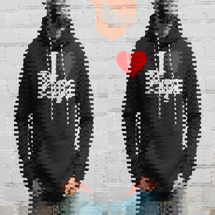 アイラブハートパパ父の日パパパパ パーカー 彼への贈り物