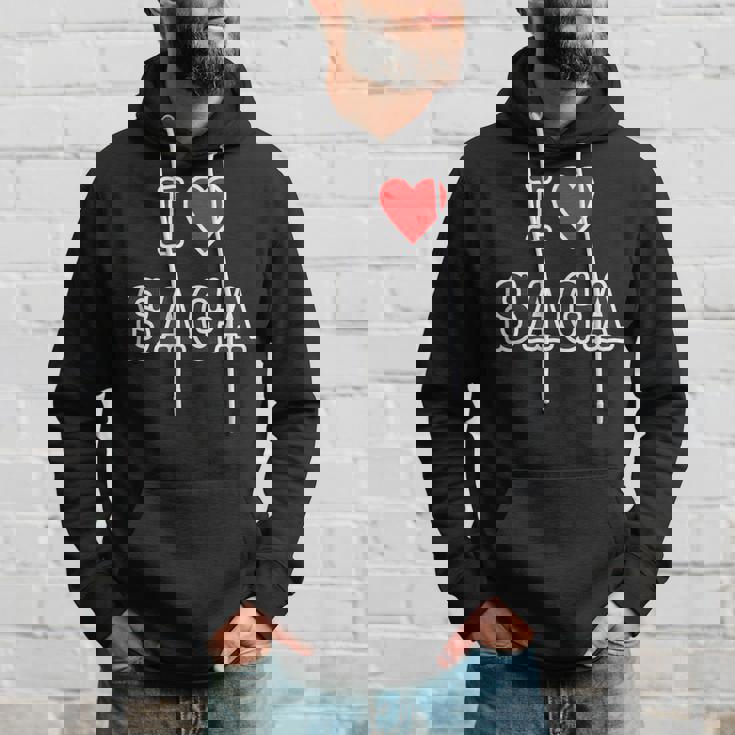 アイラブ・Saga 佐賀（I Love ハート）【47都道府県】ジモt ティ 地元 旅行 グッズ お土産 面白 パーカー 彼への贈り物