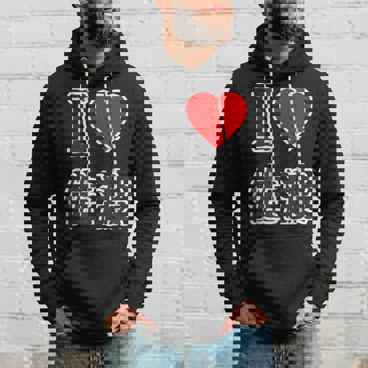 アイラブ・佐渡（I Love ハート）大きな文字 Big 佐渡島【47都道府県】ジモtティ 地元愛 お土産 グッズ 面白 パーカー 彼への贈り物