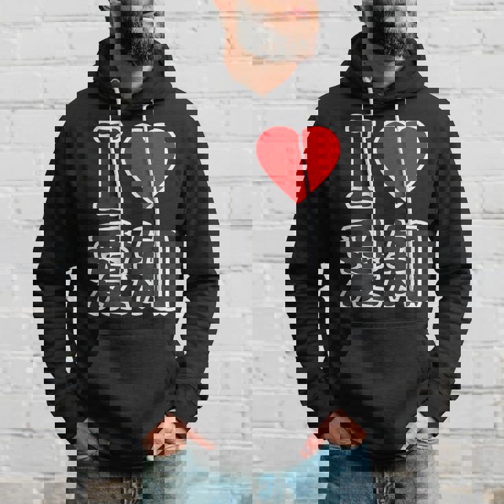 アイラブ・愛知（I Love ハート）Big 大きな文字【47都道府県】ジモtティ 地元愛 旅行お土産 面白 パーカー 彼への贈り物