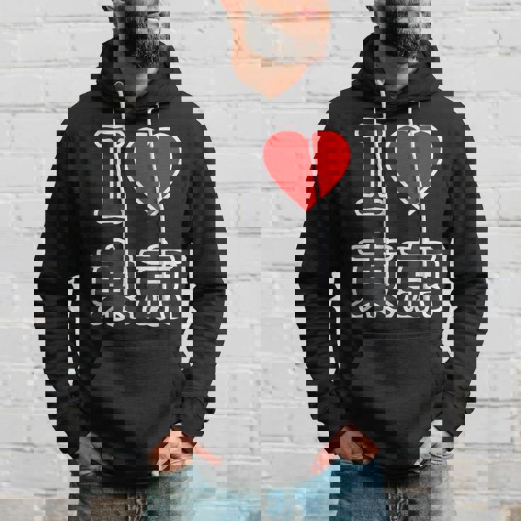 アイラブ・東京（I Love ハート）ビッグ 大きな文字【47都道府県・市区町村】ジモtティ 地元愛 旅行 お土産 面白 パーカー 彼への贈り物