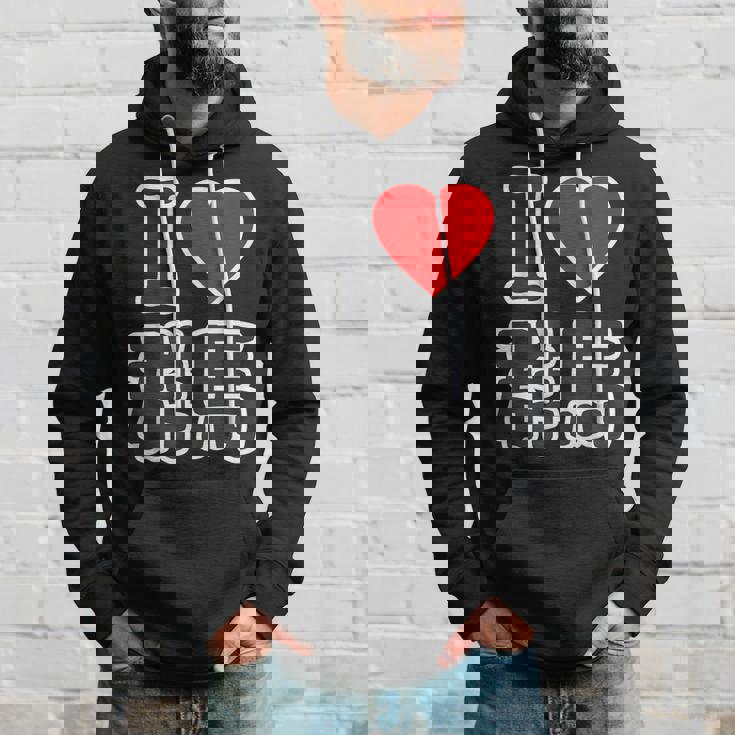 アイラブ・群馬（I Love ハート）Big 大きな文字 ハート【47都道府県】ジモtティ 旅行お土産 面白 パーカー 彼への贈り物