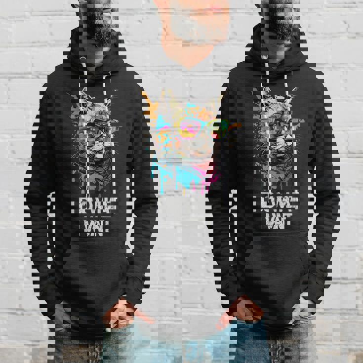 アイ・ドゥー・ホワット・アイ・ワント キャット・ウィズ・サングラス パーカー 彼への贈り物