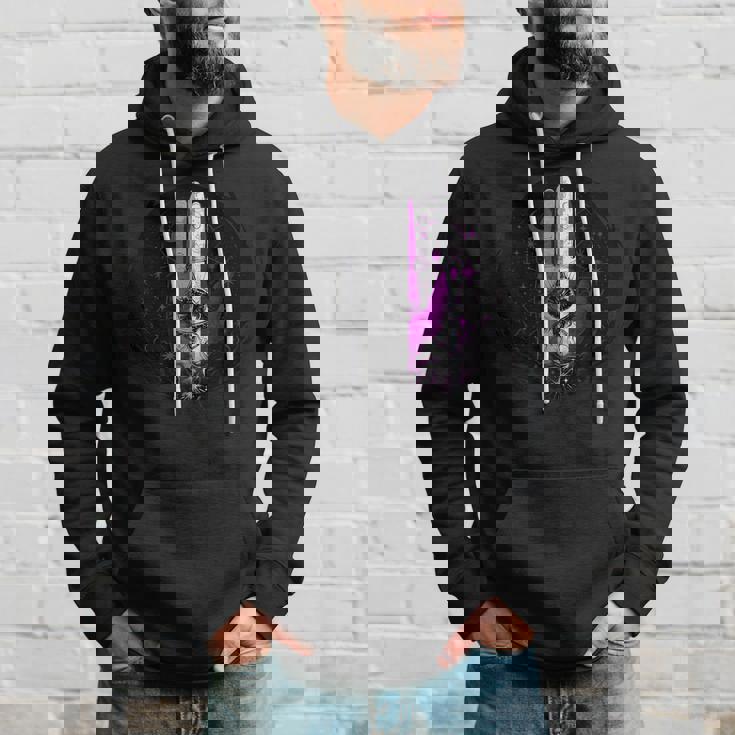 アセクシャルpride手と目と神秘的な象徴アート パーカー 彼への贈り物