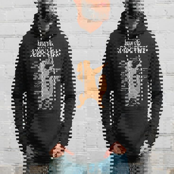 アナトミー・オブ・ア・ゴールデン・レトリバー 犬 オーナー 子犬 面白い キュート パーカー 彼への贈り物