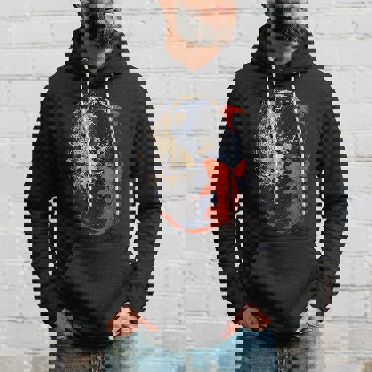 アニメ 日本の鯉 魚 陰陽 アート パーカー 彼への贈り物