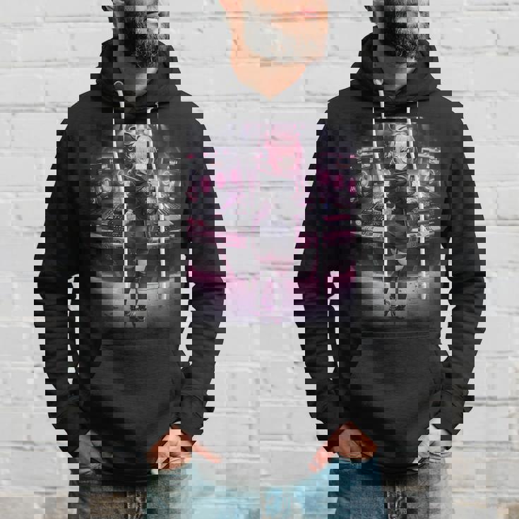 アニメ・漫画風 カワイイdj ワイフガール 日本文化 パーカー 彼への贈り物