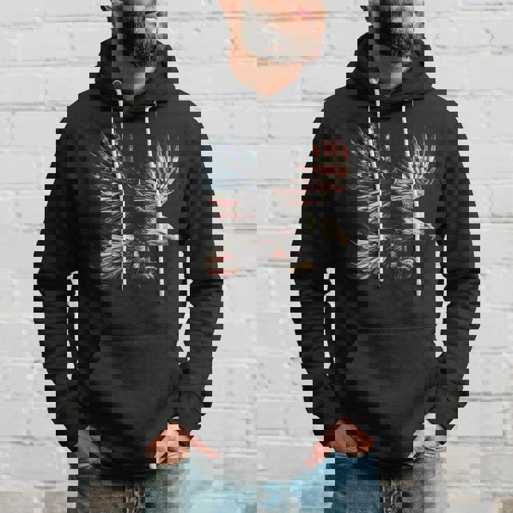 アメリカの国旗白頭ワシ米国独立記念日アートワーク デザイン パーカー 彼への贈り物