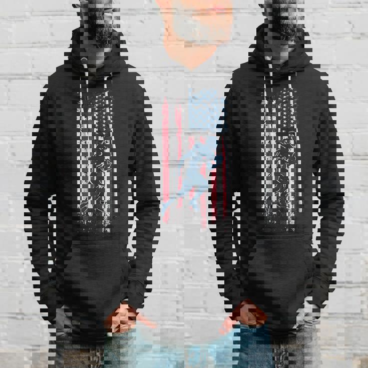 アメリカン フットボール選手 アメリカ国旗 スポーツ ファン 2024 シーズン パーカー 彼への贈り物