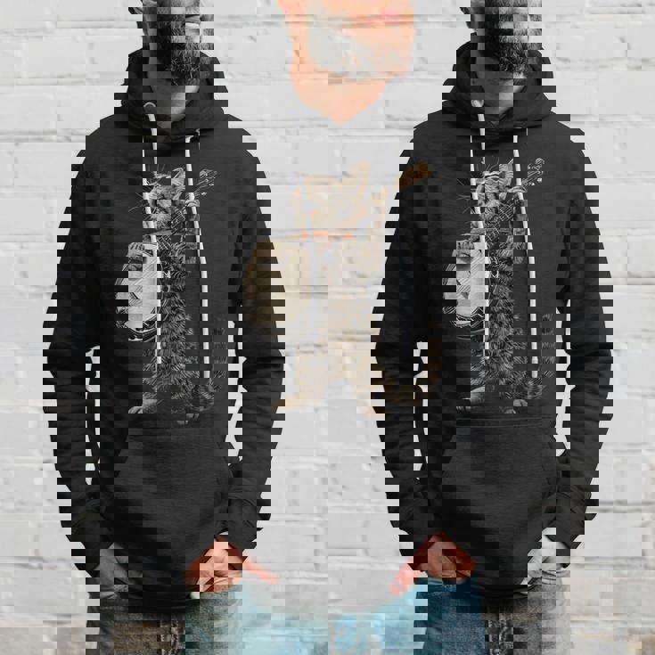 アメリカンショートヘアキャット ブルーグラス バンジョープレイヤー パーカー 彼への贈り物