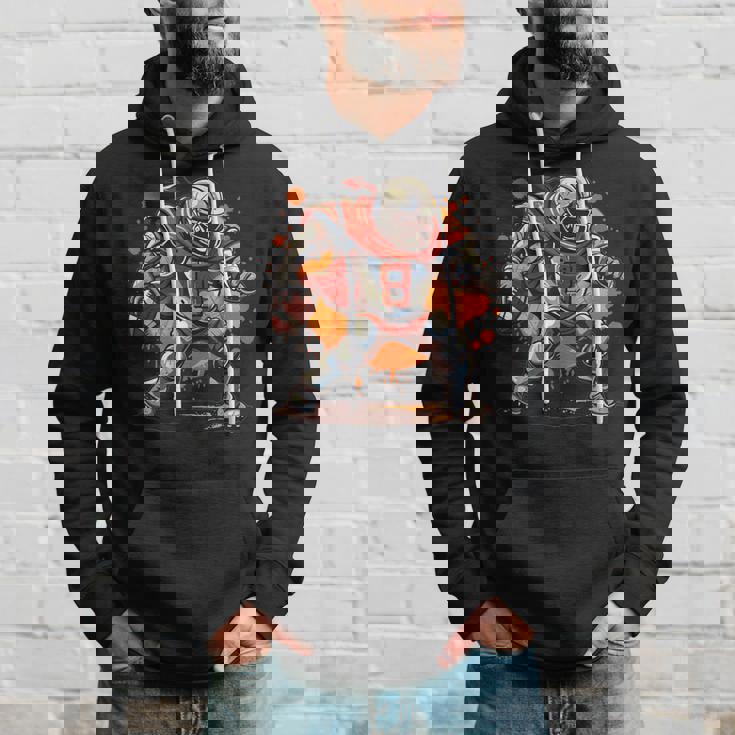 アメリカンフットボールのコスチュームを着たストロングナイト。 パーカー 彼への贈り物