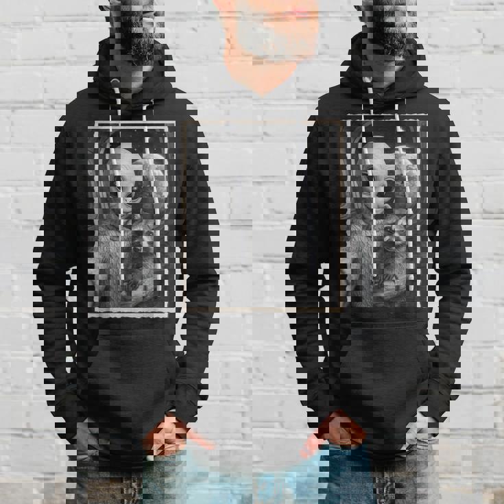 アライグマとエイリアンセルフィー、Ufo&地球写真、面白いエイリアン パーカー 彼への贈り物