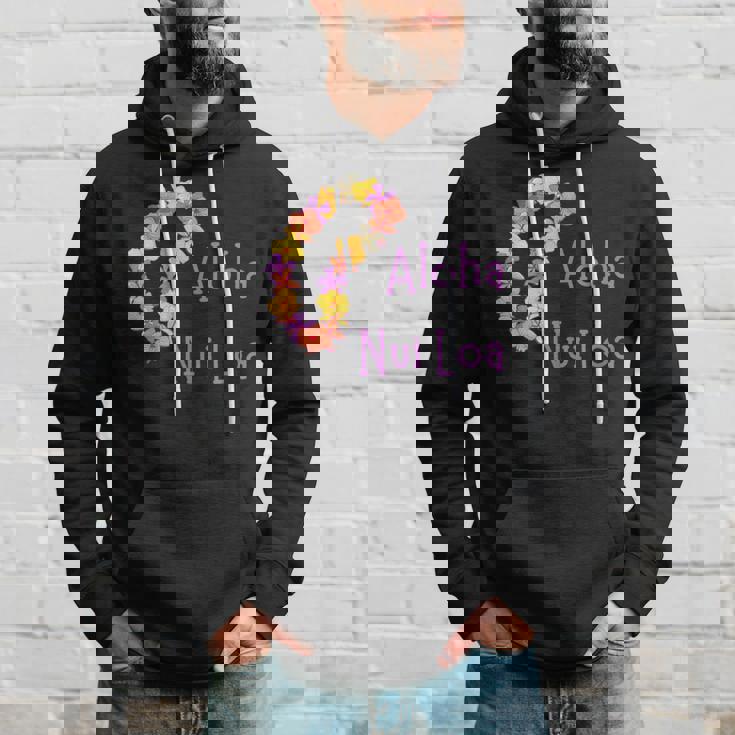 アロハヌイロアハワイアンとても愛し合うフラワーレイ パーカー 彼への贈り物