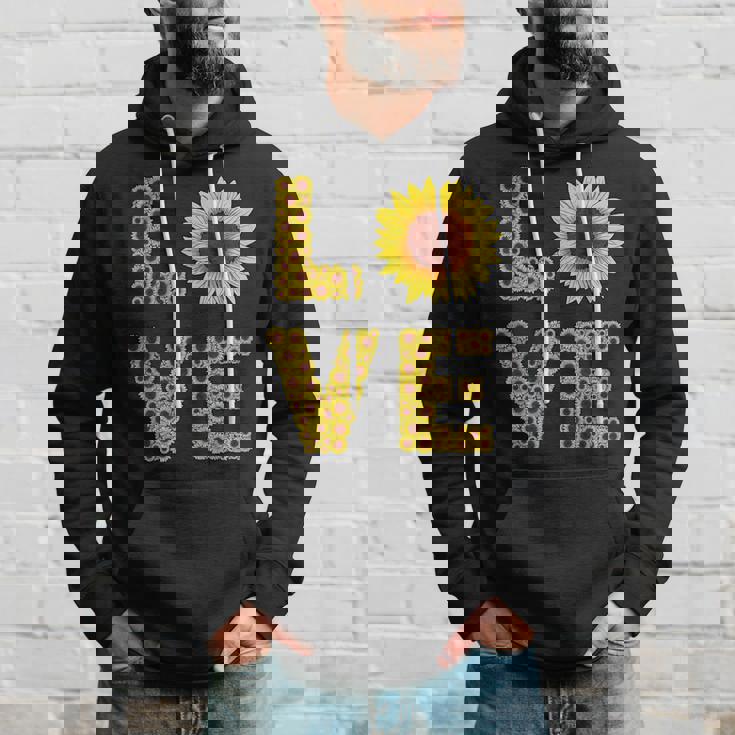 イエロー ひまわり ラブフラワー ひまわり 花柄 かわいい パーカー 彼への贈り物