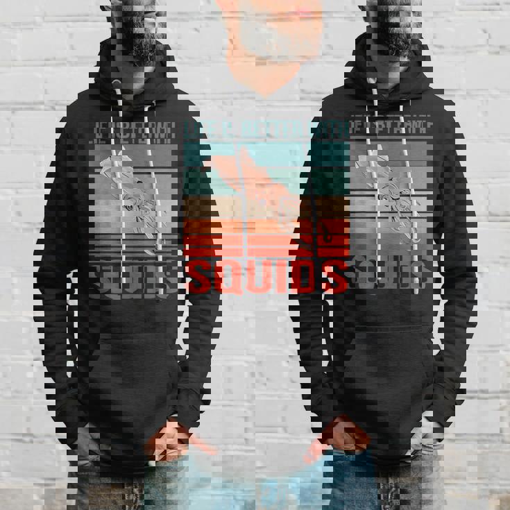 イカ ライフ・イズ・ベター 烏賊 イカ パーカー 彼への贈り物