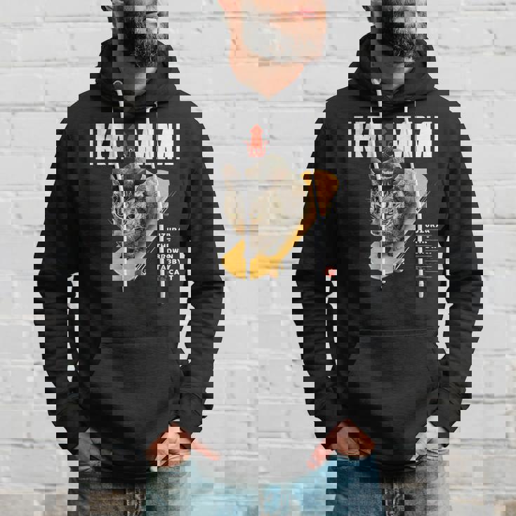 イカ耳ねこ、うずら 猫 キジトラ猫 イカミミ Cat パーカー 彼への贈り物