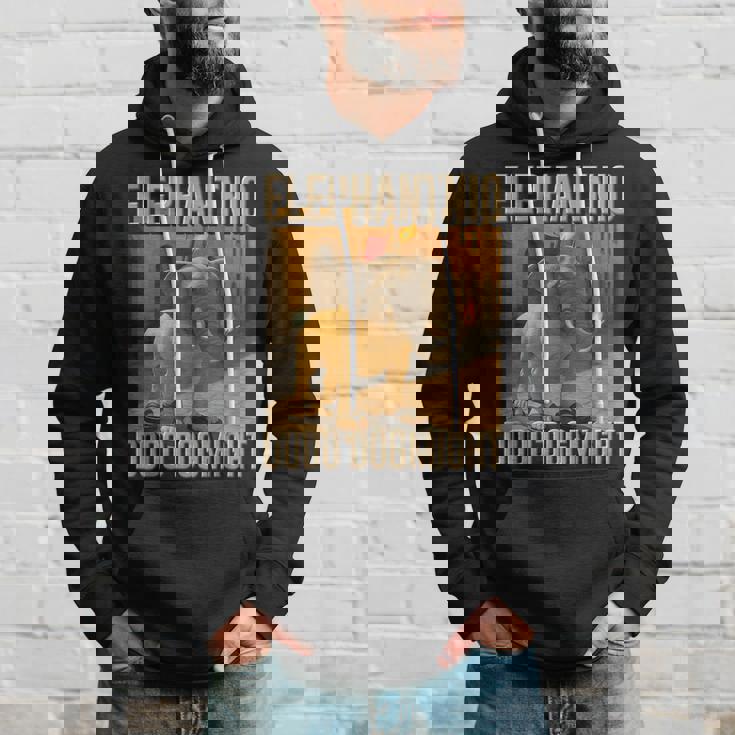 イタリアンブレインロットキャラクター エレファントニオ・ドードー ドッグマイ・ミーム パーカー 彼への贈り物