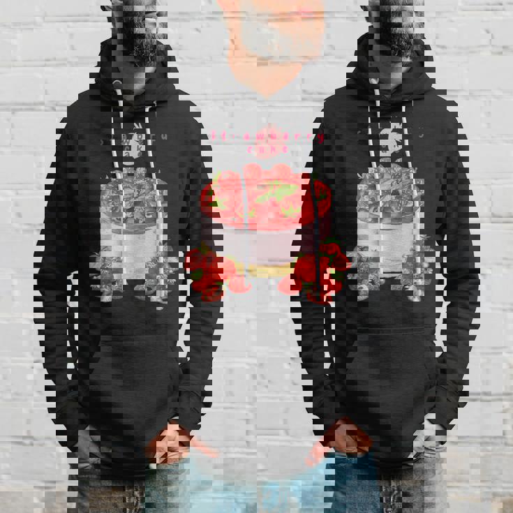 イチゴケーキ スイーツ デザート かわいい 春 パティシエ、普段着、いちご狩り、いちご、ストロベリー、お菓子 パーカー 彼への贈り物