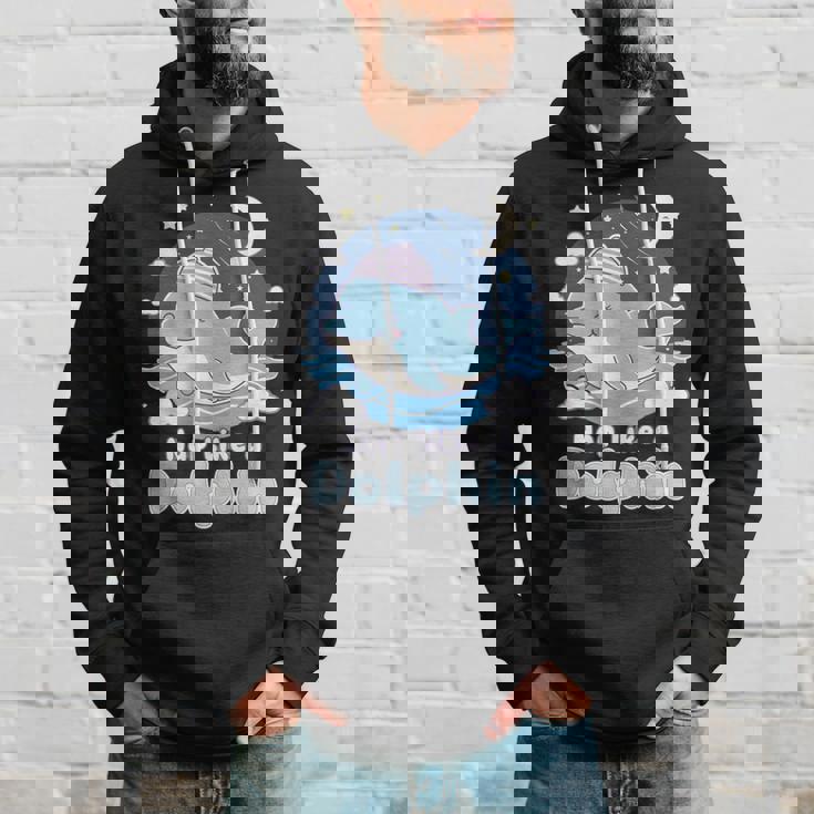 イルカのような昼寝 可愛い眠りイルカ パーカー 彼への贈り物