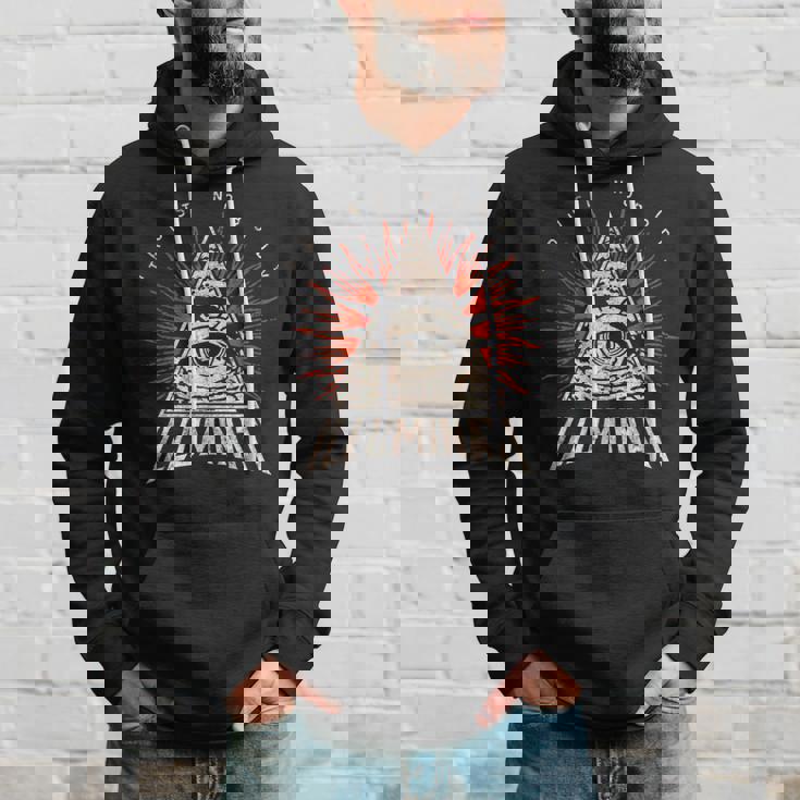 イルミナティは誰も信じない、誰も信じない、すべてを見る目、プロヴィデンス パーカー 彼への贈り物