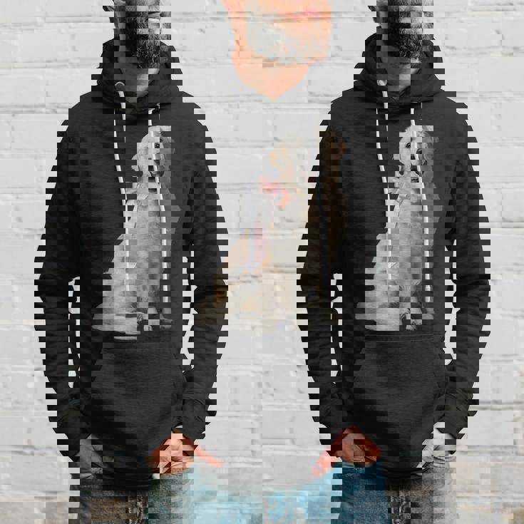 イングリッシュクリーム ゴールデンレトリバー 子犬 ピンク リボン クリーン ガール パーカー 彼への贈り物