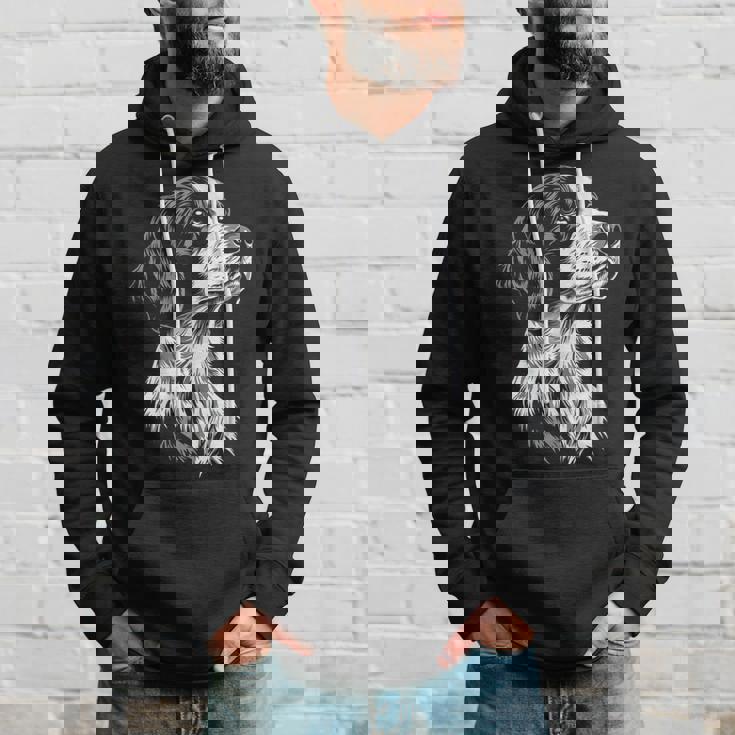 イングリッシュセッター 犬 モチーフ ペット イラスト イングリッシュセッター パーカー 彼への贈り物