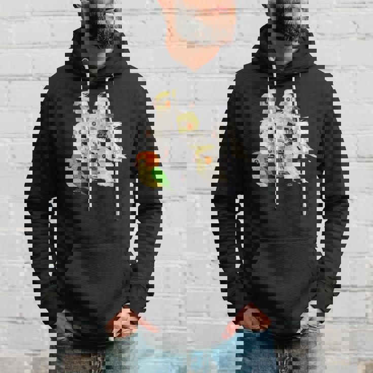 インコ かわいい 小鳥 ペット おもしろ 動物 イラスト パーカー 彼への贈り物