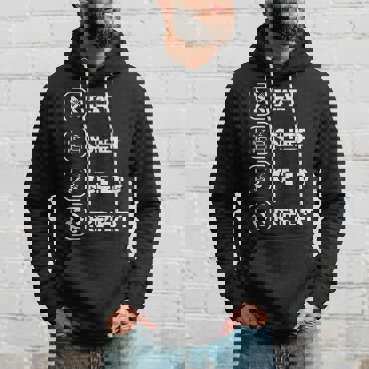 イート・スリープ・チェロ・リピート パーカー 彼への贈り物