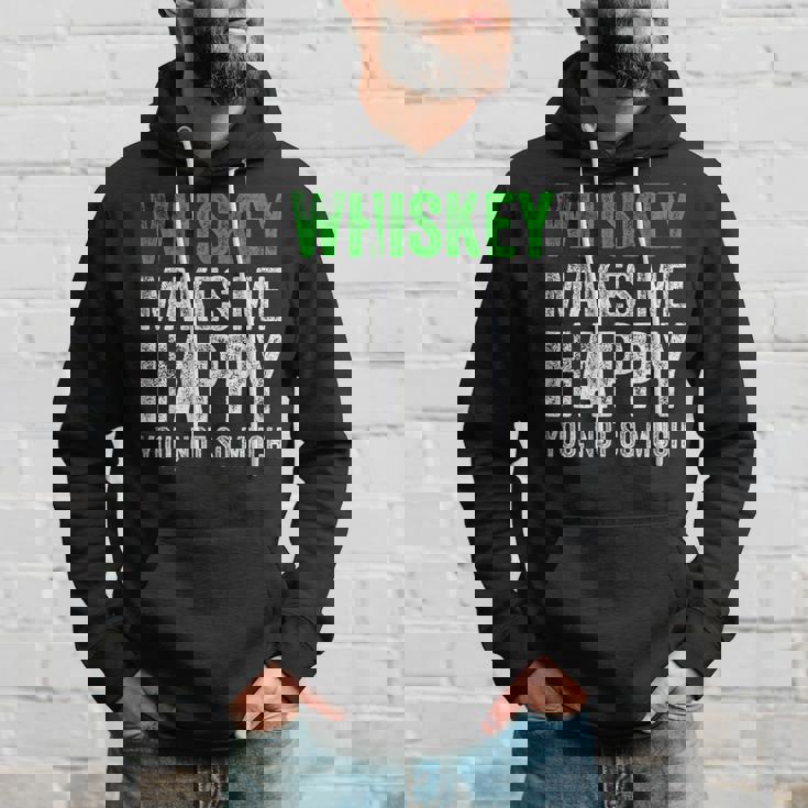 ウィスキーは私を幸せにします、You Noto Much ウイスキー パーカー 彼への贈り物