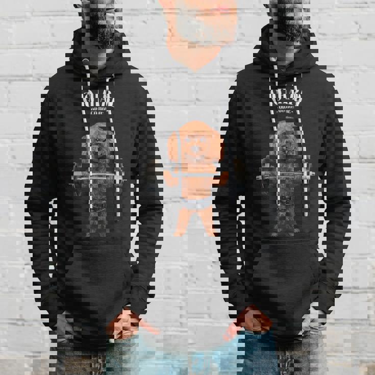 ウェイトリフティング 筋トレ バーベル やる気がないなら家に帰れ プードル 犬 パーカー 彼への贈り物