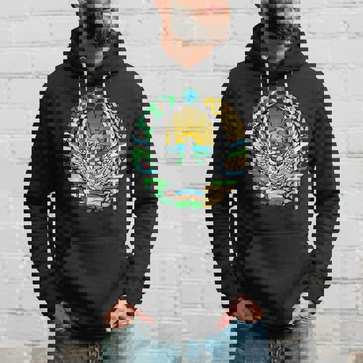 ウズベキスタン 紋章 旗 ウズベキスタン パーカー 彼への贈り物